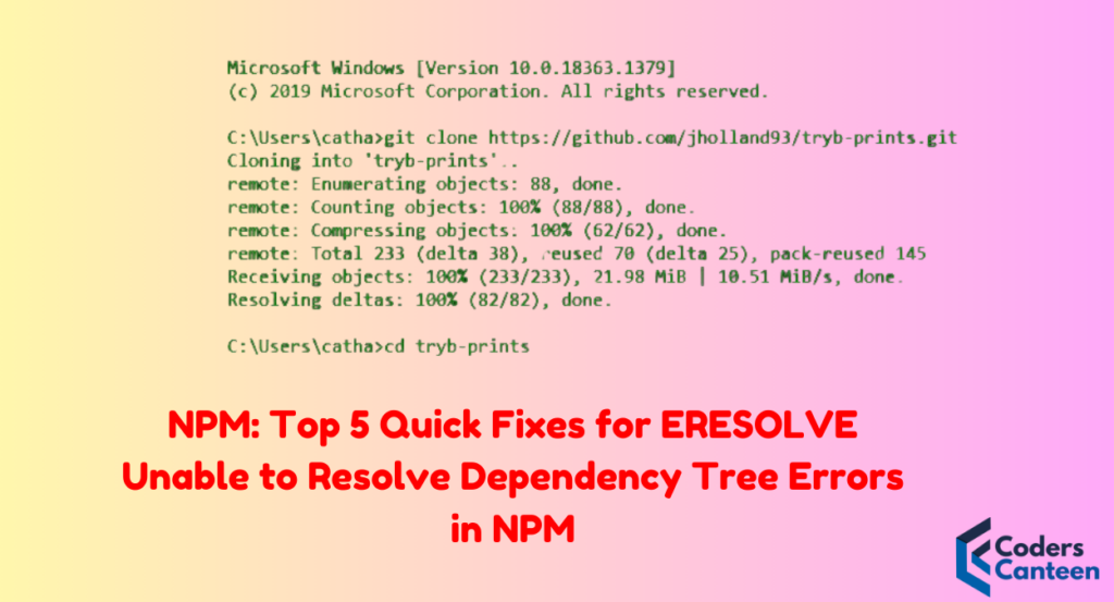 NPM: Top 5 Quick Fixes for ERESOLVE Unable to Resolve Dependency Tree Errors in NPM